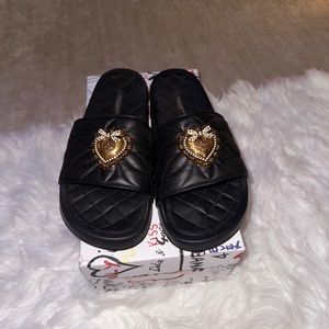 Dolce & Gabbana Devotion quilted slides